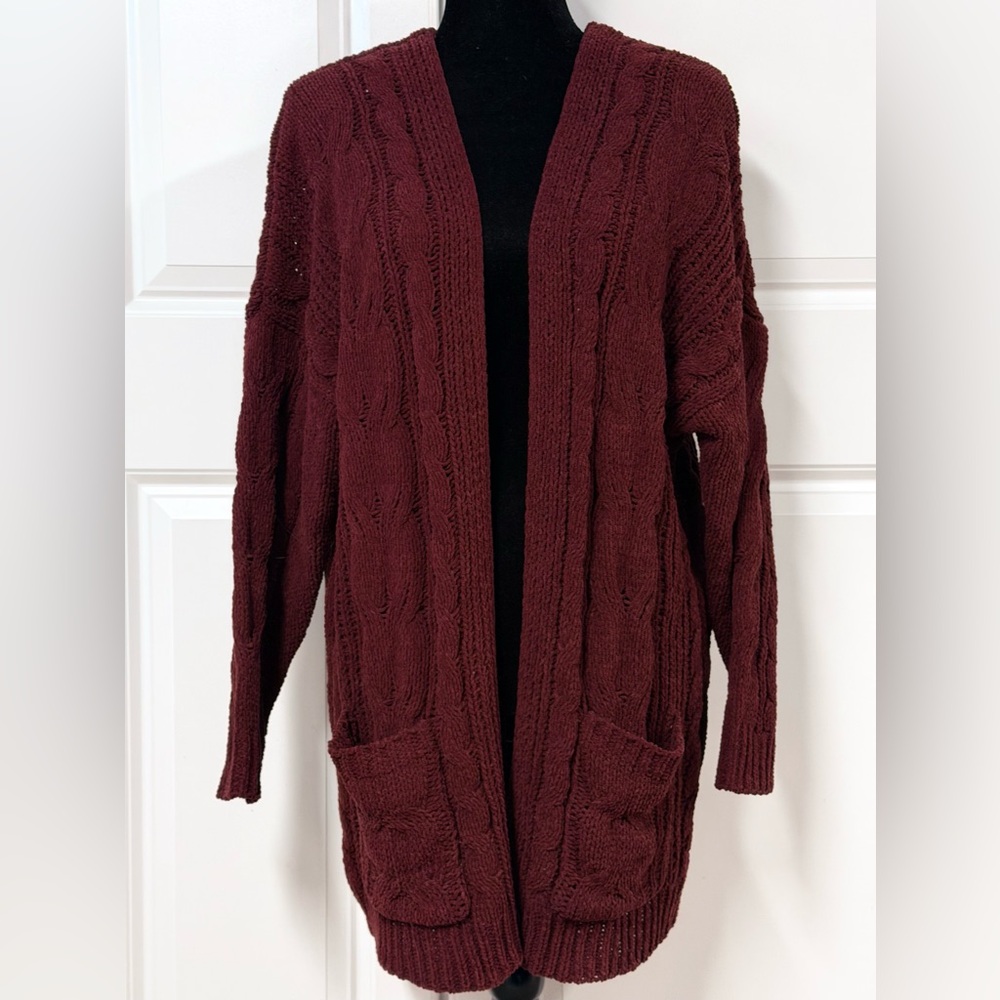 Love Tree Open Knit Cardigan Sweater